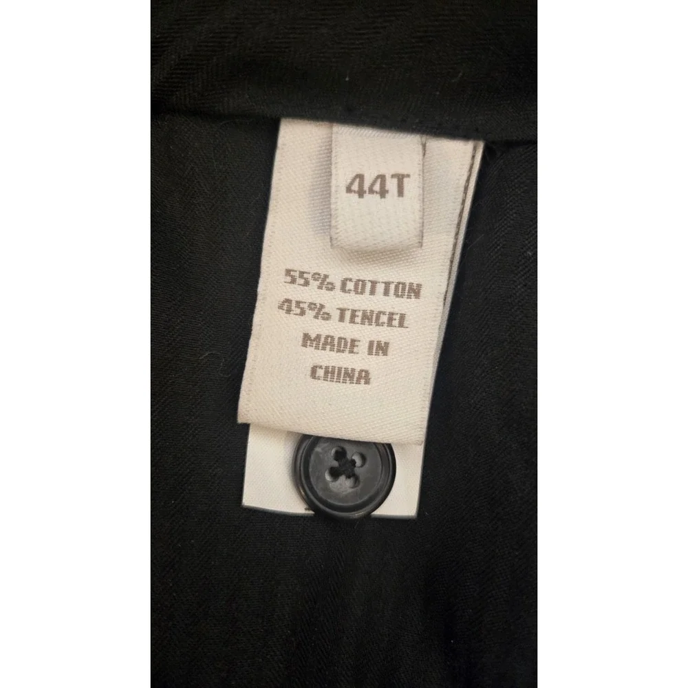 Axis 44T Cotton Tencel Trousers Pants - Black - Charcoal Gray NWT